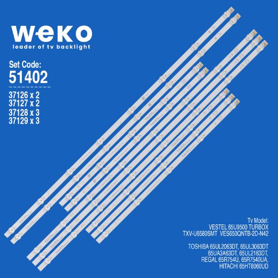 WKSET-6402 37126X2 37127X2 37128X3 37129X3 JL.D65081330-078ES-M_V01 A/B/C/D 10 ADET LED BAR resmi