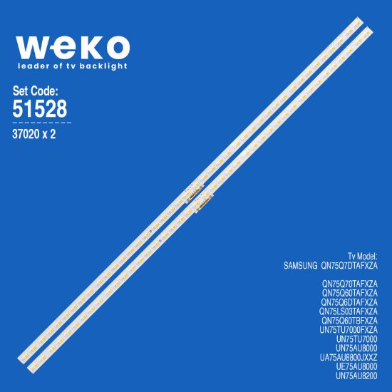 WKSET-6528 37020X2 V0T6-750SM0-R0 BN96-50386A  4 ADET LED BAR (42LED) resmi