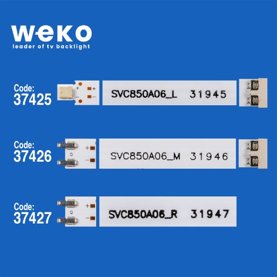 WKSET-6774 37425X6 37426X6 37427X6 SVC850A06_L/M/R BN96-51025A/26A/27A 18 ADET LED BAR resmi