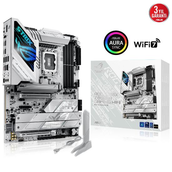 ASUS ROG STRIX Z890-A GAMING WIFI DDR5 5XM2 USB3.2 RGB LAN ATX  resmi
