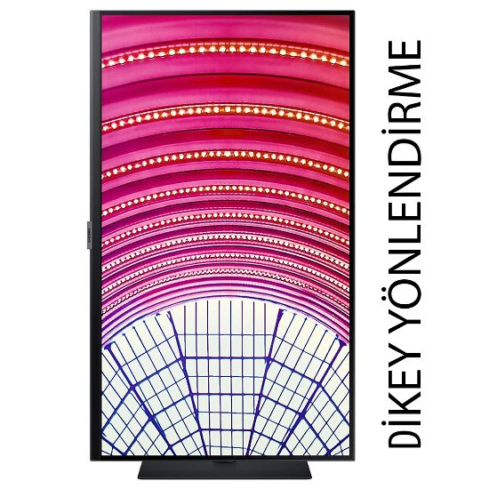 SAMSUNG LS27A600NWMXUF 27 QHD 16:9 75HZ 5 MS FREESYNC (DISPLAY+HDMI+USB HUB) PİVOT IPS MONİTÖR resmi