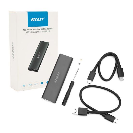 POWERMASTER M.2 NVME SSD DESTEKLİ USB 3.1 TYPE-C SSD HARDDISK KUTUSU SABİT SÜRÜCÜ MUHAFAZASI resmi