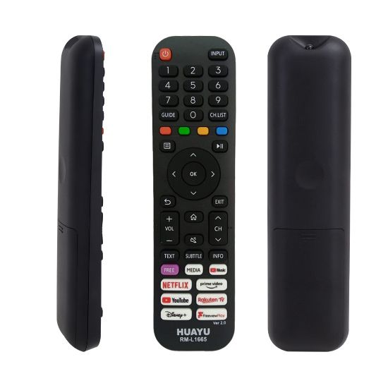 HUAYU KL RM-L1665 HISENSE NETFLIX-PRIME VIDEO-YOUTUBE TUŞLU LCD LED TV KUMANDA (8135=21786) resmi