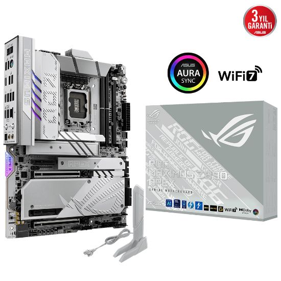 ASUS ROG MAXIMUS Z890 APEX DDR5 6XM2 USB3.2 WIFI7 RGB LAN ATX resmi