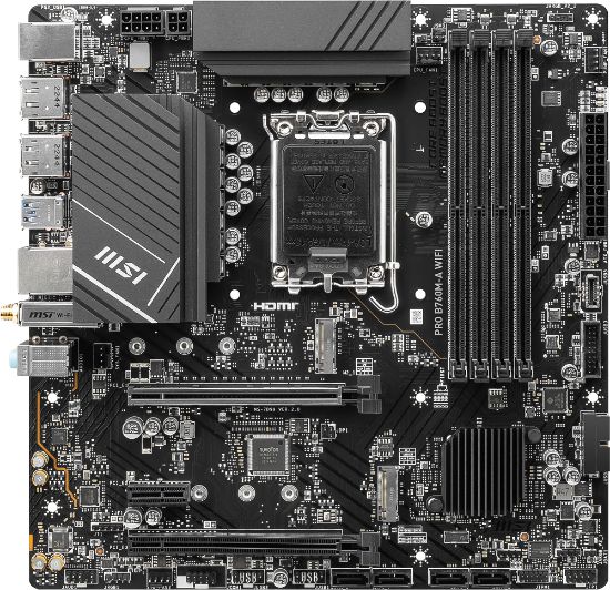 MSI PRO B760M-A WIFI DDR5 6800(OC) M.2 mATX 1700p resmi