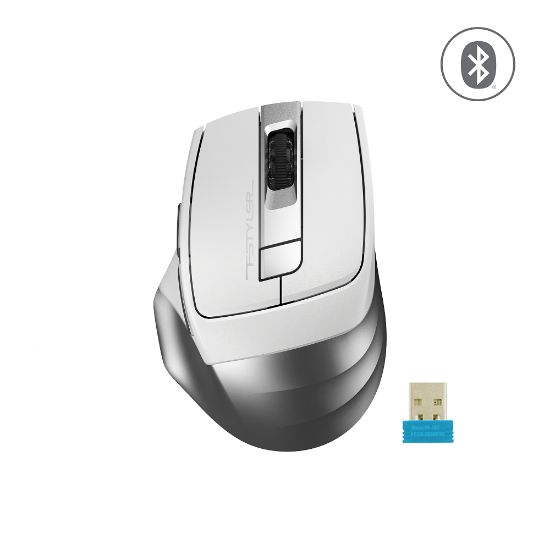 A4 TECH FB35 OPTIK MOUSE BLUETOOTH+NANO USB BEYAZ resmi