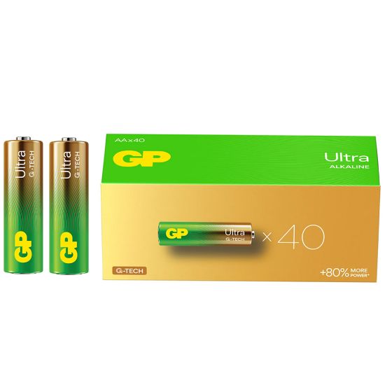 GP 15AU R6 ULTRA ALKALİN AA KALEM PİL (40LI PAKET FİYATI) resmi