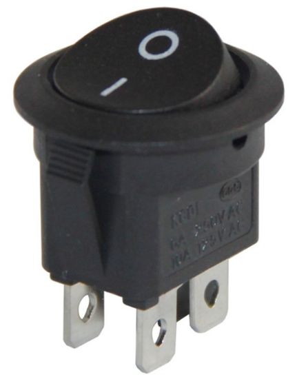 YUVARLAK IŞIKSIZ 4 PİNLİ ON-OFF ANAHTAR (IC-133-4) resmi