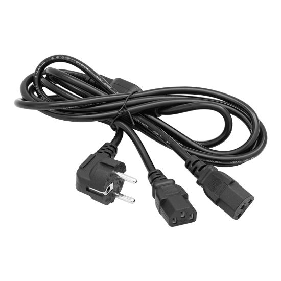 POWERMASTER PM-17972 TEK PRİZ ÇİFT GÜÇ ÇIKIŞLI 1.8 METRE POWER KABLOSU resmi