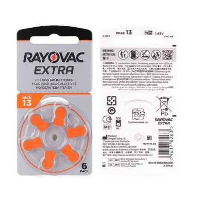 RAYOVAC 13 NO KULAKLIK PİLİ (6LI PAKET FİYATI) resmi