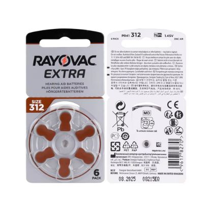 RAYOVAC 312 NO KULAKLIK PİLİ (6LI PAKET FİYATI) resmi