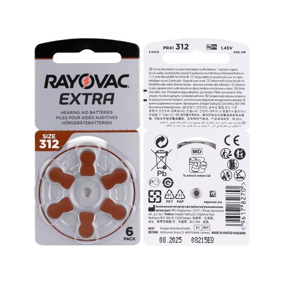 RAYOVAC 312 NO KULAKLIK PİLİ (6LI PAKET FİYATI) resmi