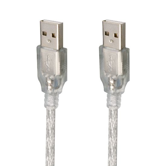 POWERMASTER 3 METRE 2.0V ŞEFFAF USB ERKEK-ERKEK KABLO resmi