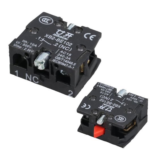 22 MM KONTAK BLOK NO KIRMIZI (LAY5-BE102) resmi