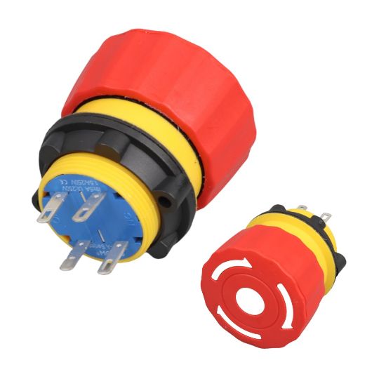 22MM ACİL STOP BAS ÇEVİR 4P 1NO/1NC (LAS1-A22Y-11TSB) resmi