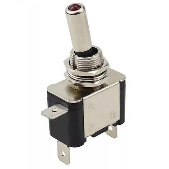12 VOLT DC 20 AMPER TOGGLE SWİTCH ON-OFF IŞIKLI (IC-151A) resmi
