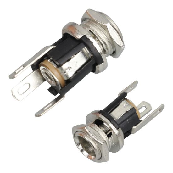 DC JAK ÜSTTEN SOMUNLU 2.1MM SOMUNLU Ø8MM (IC-258A) resmi