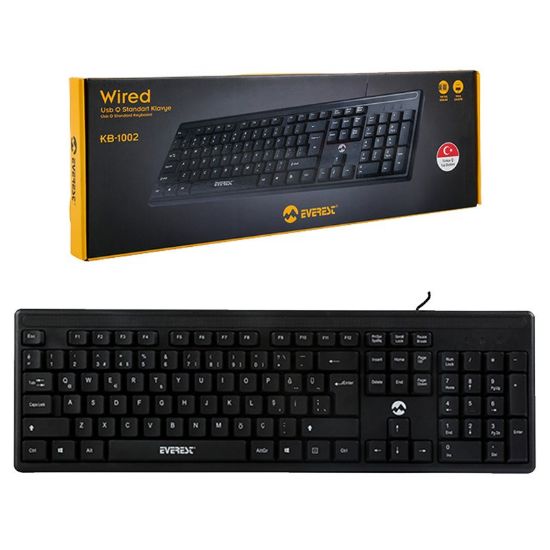 EVEREST KB-1002 USB STANDART Q KLAVYE resmi