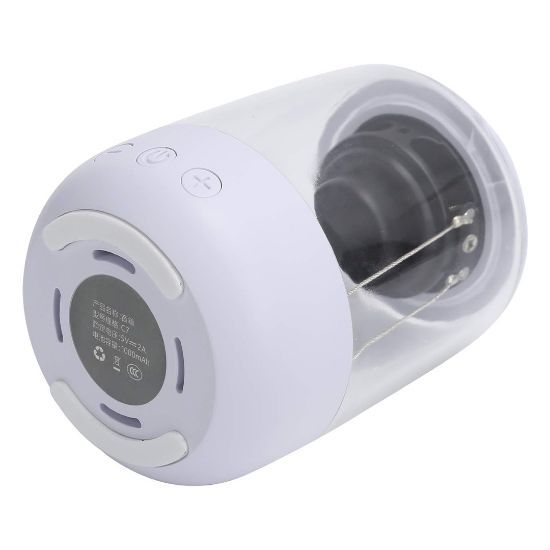 MAGICVOICE MV-24696 600 MAH TAŞINABİLİR RGB MİKROFONLU AUX/TF/BLUETOOTH 3 WATT HOPARLÖR SPEAKER (BEYAZ) resmi