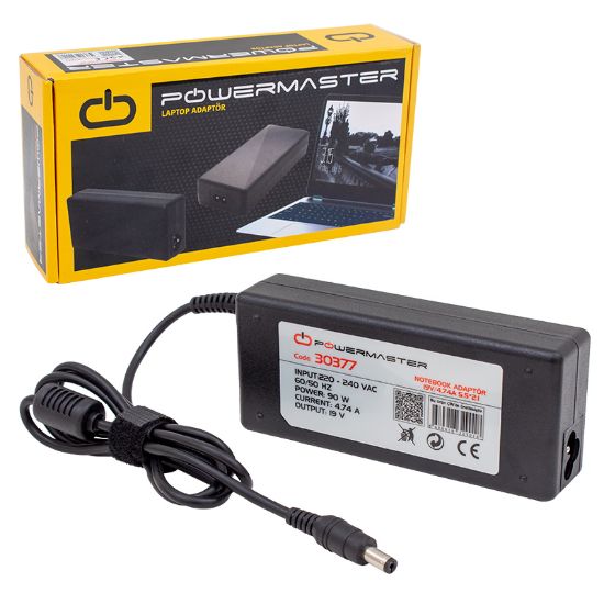 POWERMASTER PM-30377 19 VOLT - 4.74 AMPER 5.5*2.1 UÇLU ACER NOTEBOOK ADAPTÖR resmi