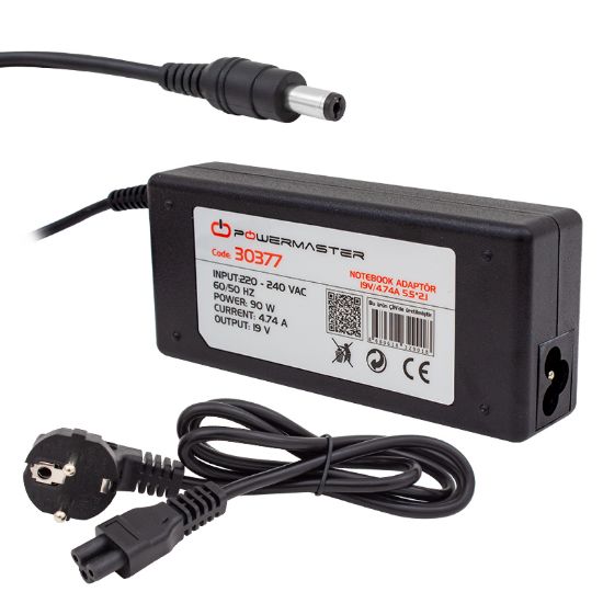POWERMASTER PM-30377 19 VOLT - 4.74 AMPER 5.5*2.1 UÇLU ACER NOTEBOOK ADAPTÖR resmi