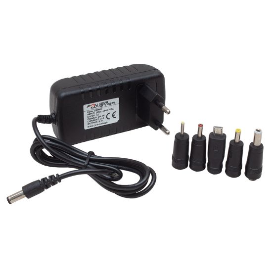 POWERMASTER PM-33780 5 VOLT - 3 AMPER - 15 WATT 5 UÇLU UNIVERSAL ÇOK AMAÇLI ADAPTÖR  (+ 5 ADET UÇU UNUTMA) resmi