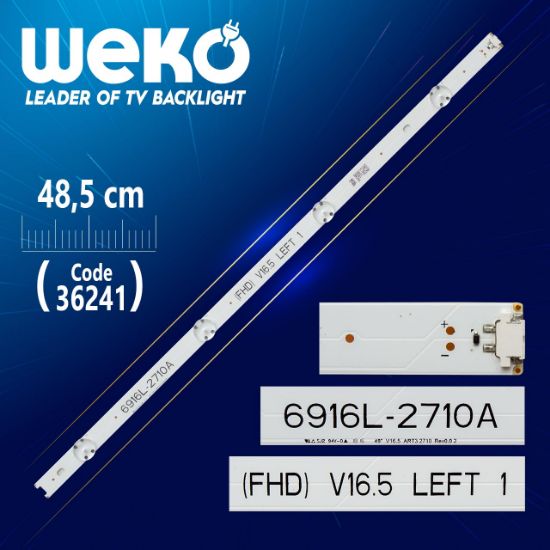 49 V16.5 ART3 2710 REV0.02  6916L-2710 4 LEDLİ 48.5 CM resmi