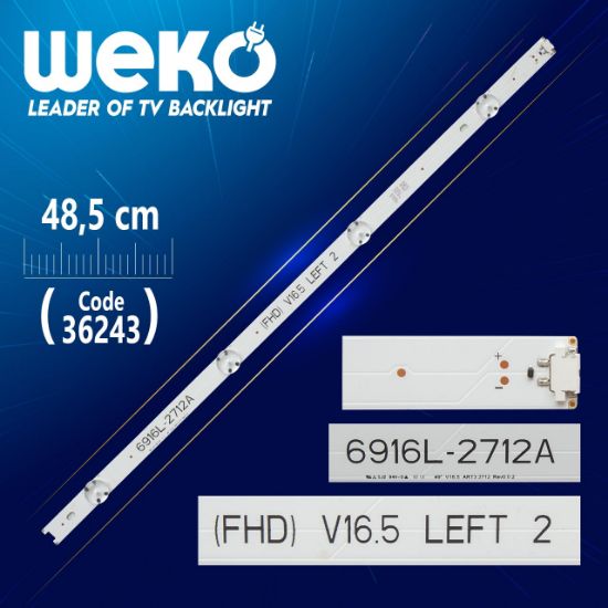49 V16.5 ART3 2712 REV0.02  6916L-2712 4 LEDLİ 48.5 CM resmi