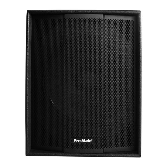 PROMAIN MS-1015SA 38 CM 1000 WATT AKTİF AHŞAP KABİN HOPARLÖR resmi
