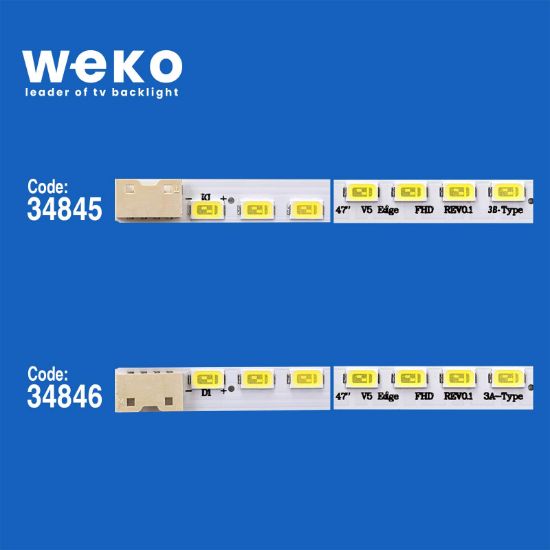 WKSET-5058 34845X2 34846X2 47 V5 EDGE FHD REV 0.1 4 ADET LED BAR (66LED) resmi