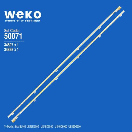 WKSET-5071 34897X1 34898X1 2011SVS46_5K6K_H1B_1CH 2 ADET LED BAR (72LED) resmi