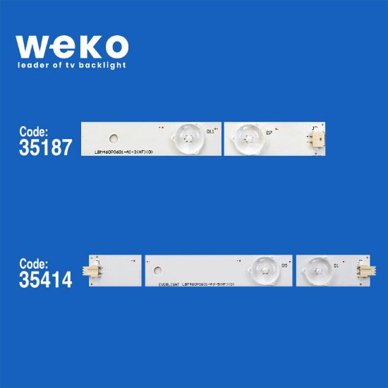 WKSET-5140 35187X6 35414X6 EVERLIGHT LBM460P0601 12 ADET LED BAR resmi