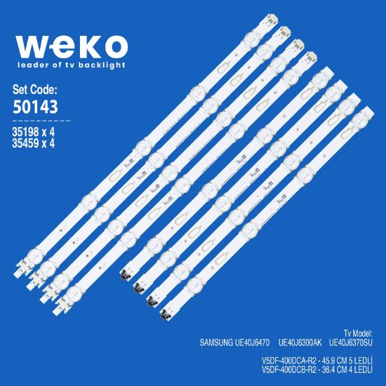 WKSET-5143 35198X4 35459X4 V5DF-400D 8 ADET LED BAR resmi