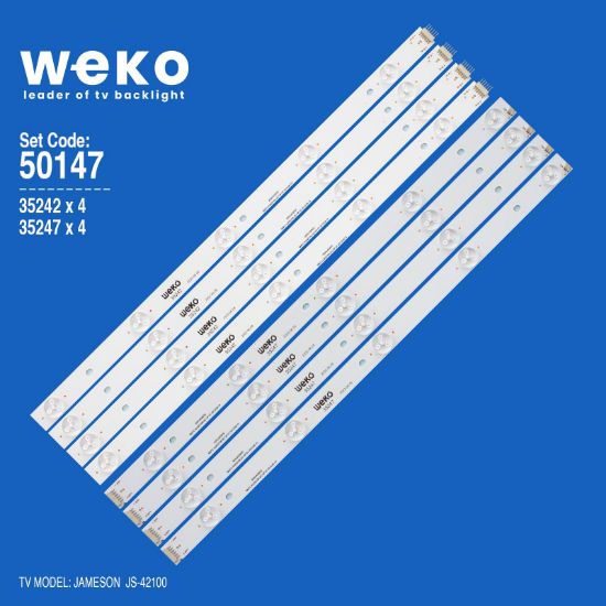 WKSET-5147 35242X4 35247X4 BMTC KJ42D10 8 ADET LED BAR resmi