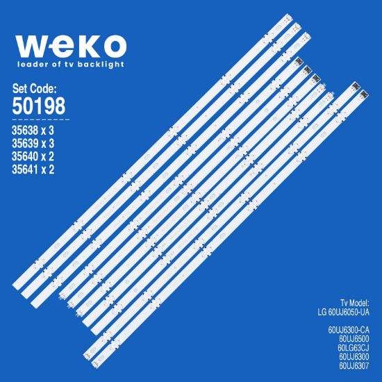 WKSET-5198 35638X3 35639X3 35640X2 35641X2 LG 60 UHD NBH 60UJ63_UHD 10 ADET LED BAR resmi