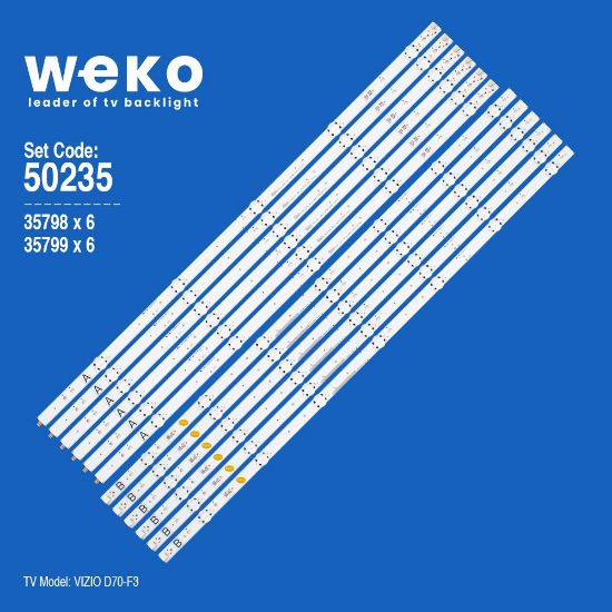 WKSET-5235 35798X6 35799X6 LG INNOTEK FBC 70INCH_E_SERISE _ 84EA 12 ADET LED BAR resmi