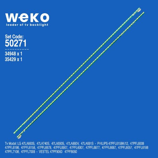 WKSET-5271 34948X1 35429X1 47 V13 ART TV REV 0.2 2 ADET LED BAR (63LED) resmi