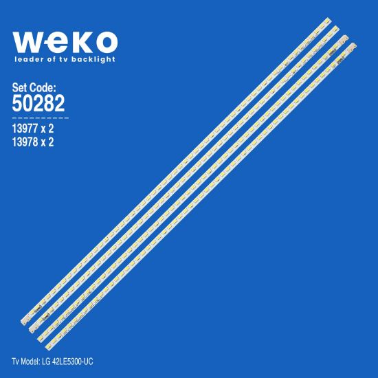 WKSET-5282 13977X2 13978X2 LG INNOTEK 42 V5 EDGE REV 0.3 4 ADET LED BAR (57LED) resmi
