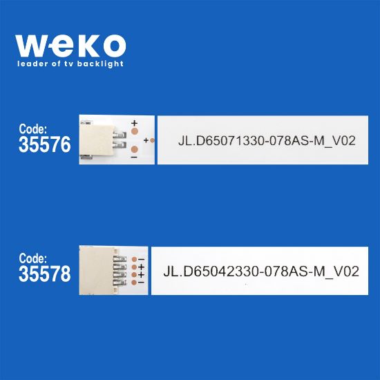WKSET-5342 35576X10 35578X1 JL.D65071330-078AS-M/JL.D65042330-078HS-M 11 ADET LED BAR resmi