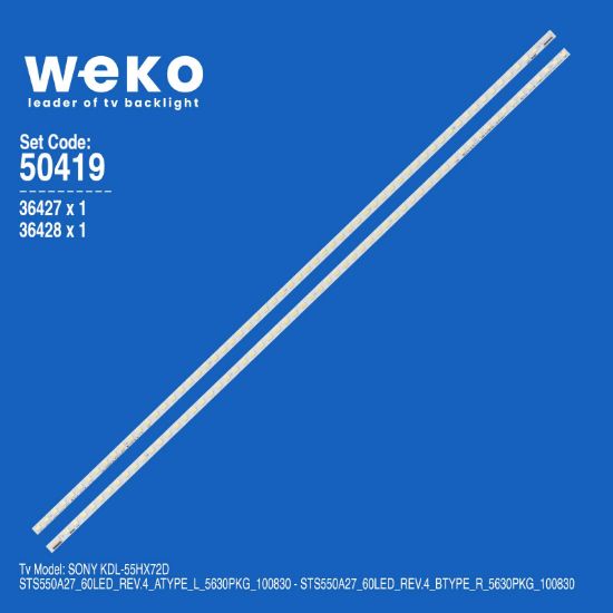 WKSET-5419 36427X1 36428X1 STS550A27_60LED_REV.4 2 ADET LED BAR (60LED) resmi