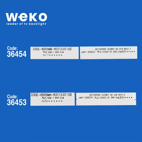 WKSET-5426 36453X6 36454X6 D3GE-650 12 ADET LED BAR resmi
