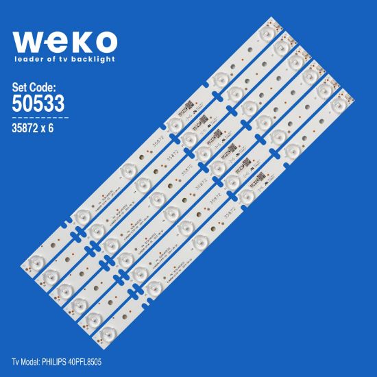 WKSET-5533 35872X6  KJ40D06-ZC14F-02  6 ADET LED BAR resmi