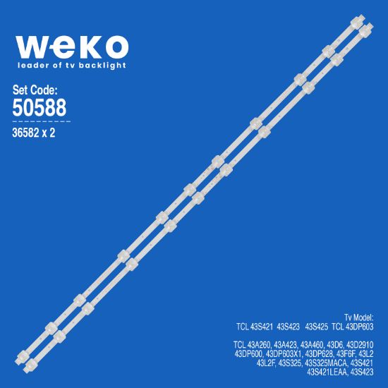 WKSET-5588 36582X2 GIC43LB32_3030F2.1D|4C-LB4311 2 ADET LED BAR resmi
