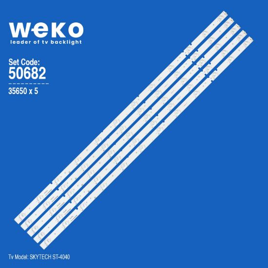WKSET-5682 35650X5 180-W00-390009 H - IC-A-CNT39D358 5 ADET LED BAR resmi