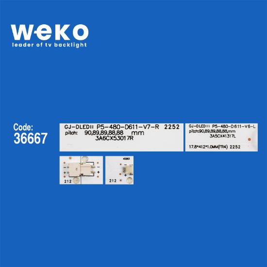 WKSET-5696 36667X6 EVTLBM480P1101-T-1 6 ADET LED BAR resmi