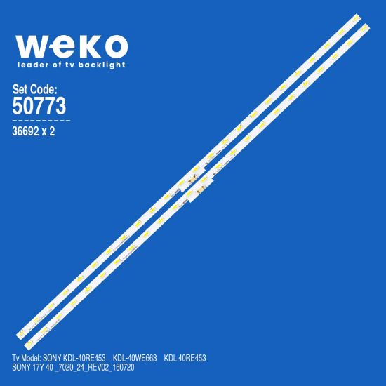 WKSET-5773 36692X2 SONY 17Y 40 _7020_24_REV02_160720  2 ADET LED BAR (24LED) resmi