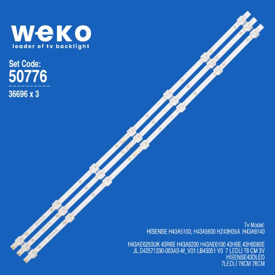 WKSET-5776 36696X3 JL.D42571330-003AS-M_V01 LB43051 V0 3 ADET LED BAR resmi