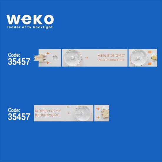 WKSET-5855 35457X4 MS-0818 V4 A4 180 DT0-391900-1H 4 ADET LED BAR (BÖLÜNMÜŞ 8 ADET) resmi