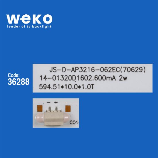 WKSET-5868 36288X2 ZN-32D06A-2 80330 V2.3-OT 2X6 DIOD 3V 2 ADET LED BAR (3V6LED59CM) resmi