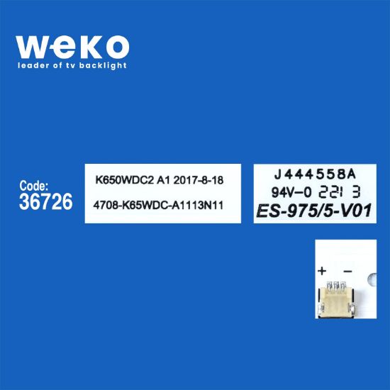 WKSET-5899 36726X12 K650WDC2 A1 12 ADET LED BAR resmi